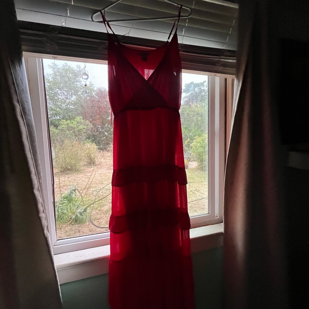 Flying Tomato Red Backless Sundress for Prom